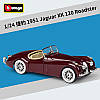 Модель ретро автомобіля Jaguar 1951 XK120 Roadster 1:24 BBURAGO, фото 5