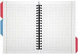 Блокнот "DESIGN 23", B6, пластикова обкл., спіраль, з розділювачами., 100 арк., клітинка, фото 4