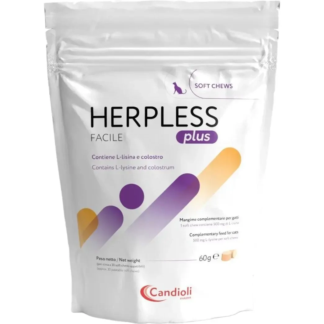 Порошок для котів Candioli Herpless Plus для лікування герпевірусу 60 г