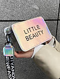 Жіноча дитяча голографічна сумка крос-боді через плече LITTLE BEAUTY сіра срібна, фото 6