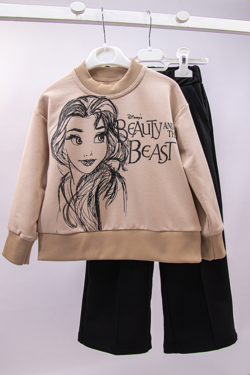 Дитячий прогулянковий костюм для дівчинки з палаццо двухнитка, фото 1