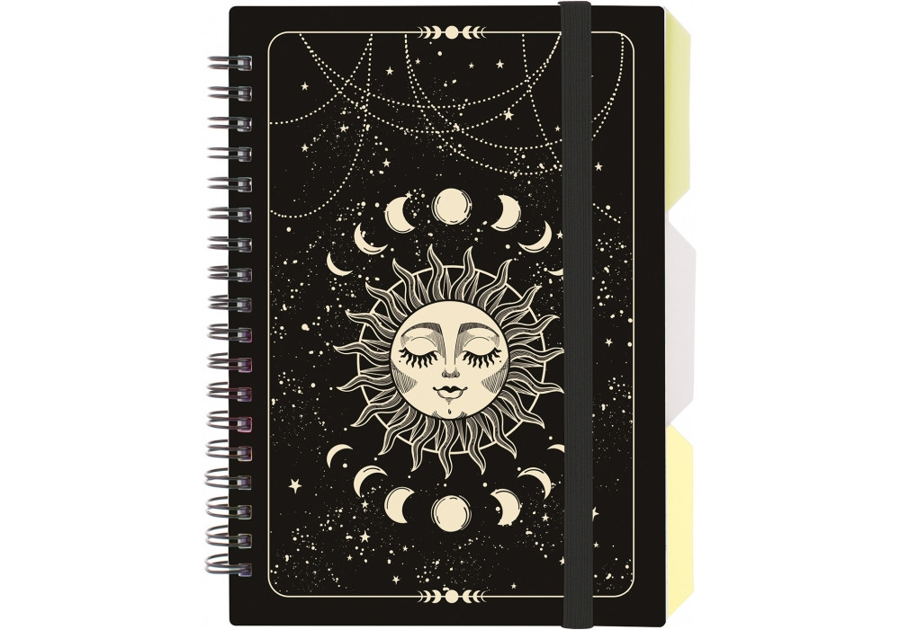 Блокнот "DESIGN 23", B6, пластикова обкл., спіраль, з розділювачами., 100 арк., клітинка, фото 1