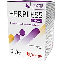 Порошок для кошек Candioli Herpless Plus для лечения герпевируса 30 г