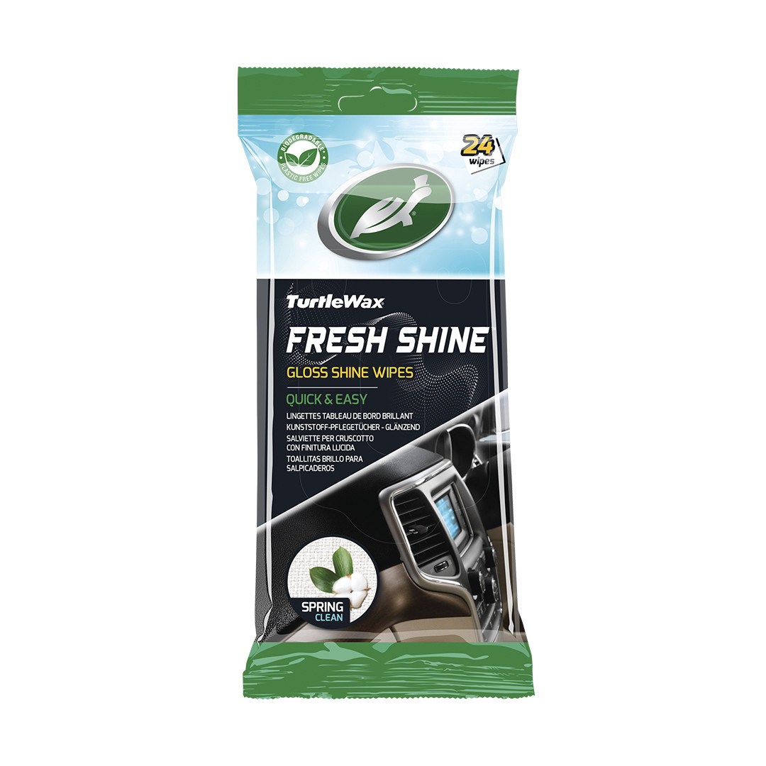 Серветки для салону 'Весняна свіжість' глянцеві Turtle Wax FRESH SHINE SPRING GLOSS WIPES (24 шт) 1 уп
