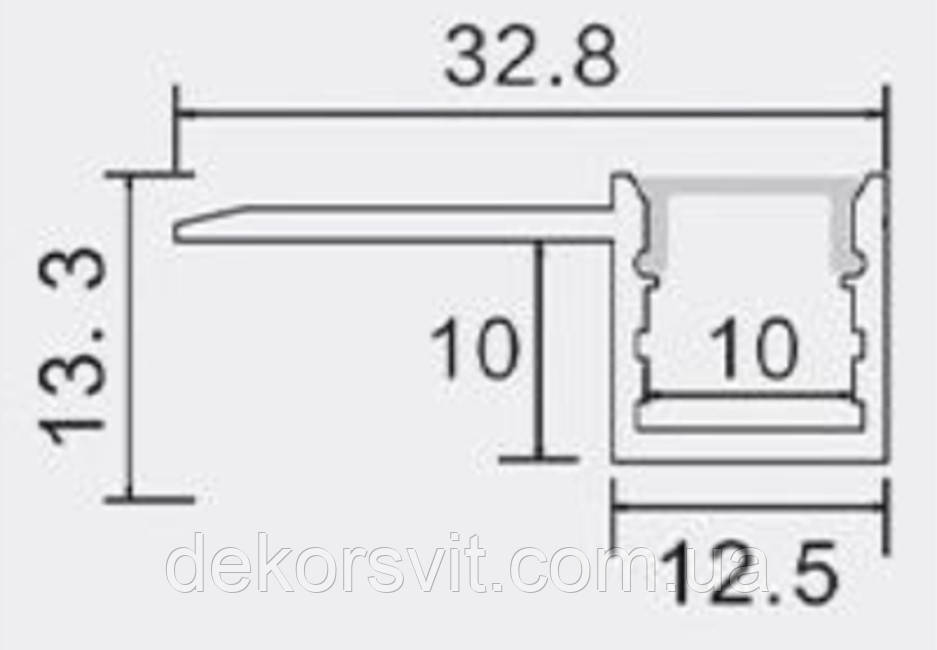 Лінійний Led-профіль ЛПС10