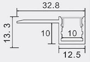 Лінійний Led-профіль ЛПС10