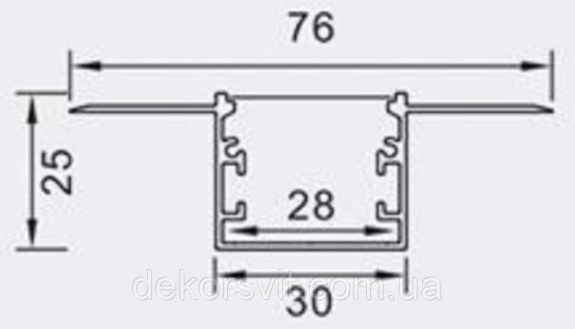 Лінійний Led-профіль ЛПС28