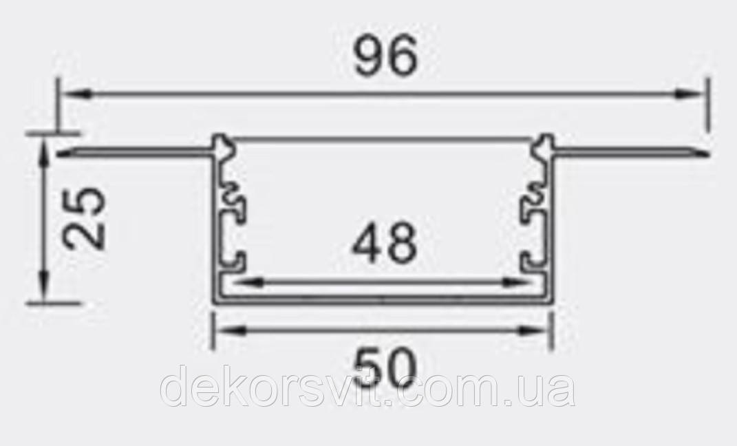 Лінійний Led-профіль ЛПС48