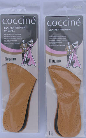 Устілка шкіряна преміум на вугільній основі Кочині 37-46 розмірна 665/59, фото 2