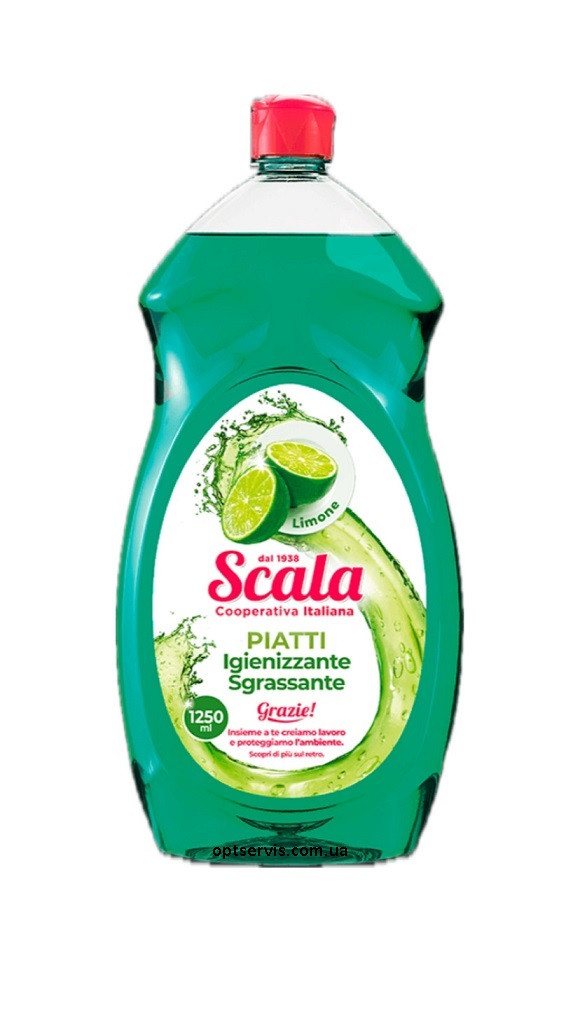 Засіб для миття посуду Scala Piatti Limone 1250 мл, фото 1