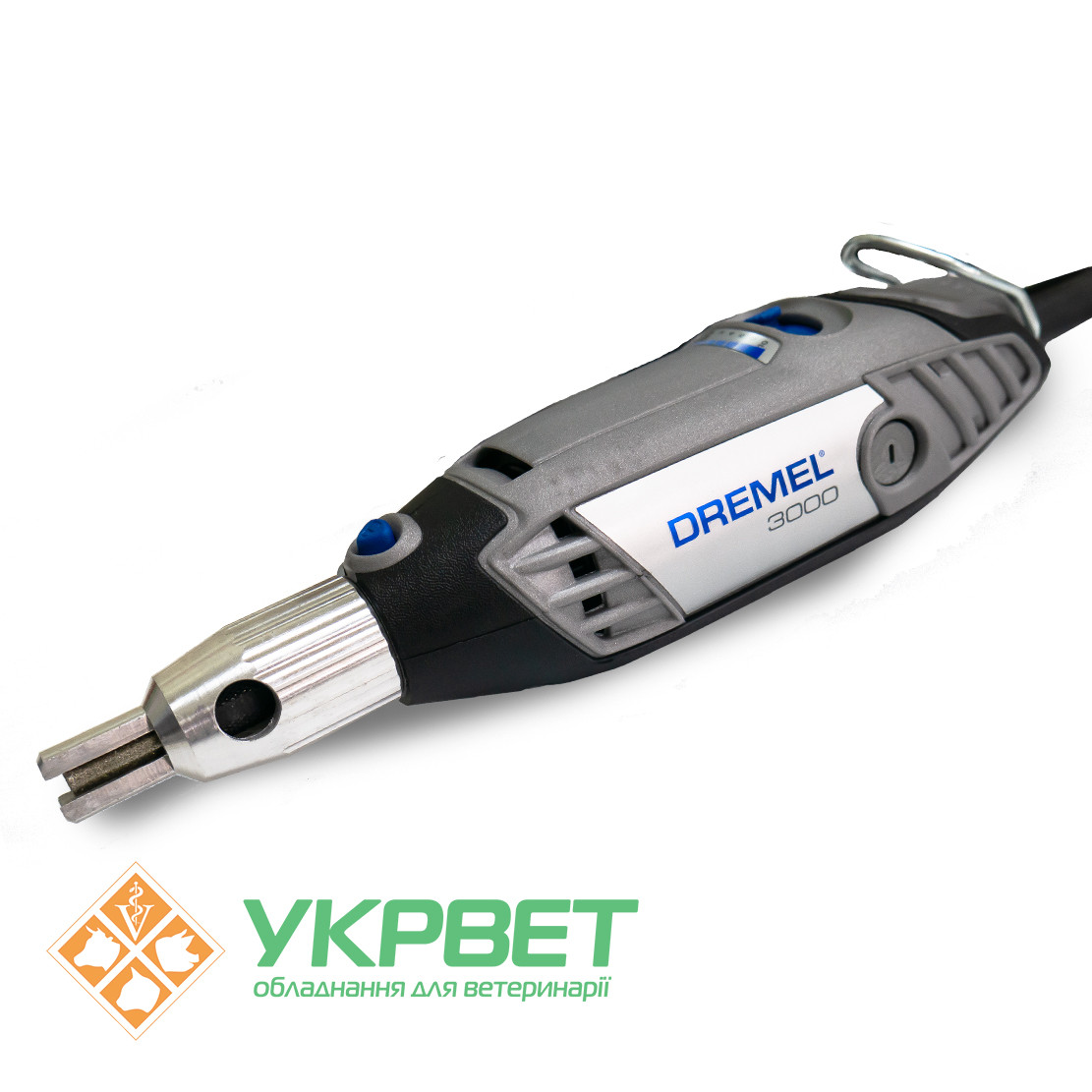 Прилад для сточування іклів у поросят Dremel