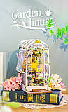УЦІНКА! ПРИМ'ЯТА КОРОБКА! Бук Нук Садовий дім Book Nook Garden House DIY Інтер'єрний конструктор M02313, фото 11