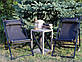 Розкладне дерев’яне крісло шезлонг з тканиною, для дачі, пляжу чи кафе. Крісла садові терасні дерев'яні. Лежак шезлонг Код/Артикул, фото 3