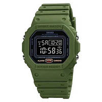 Протиударний годинник SKMEI 1628AGBK, Годинник наручний електронний тактичний, Наручний годинник WR-734 для військових
