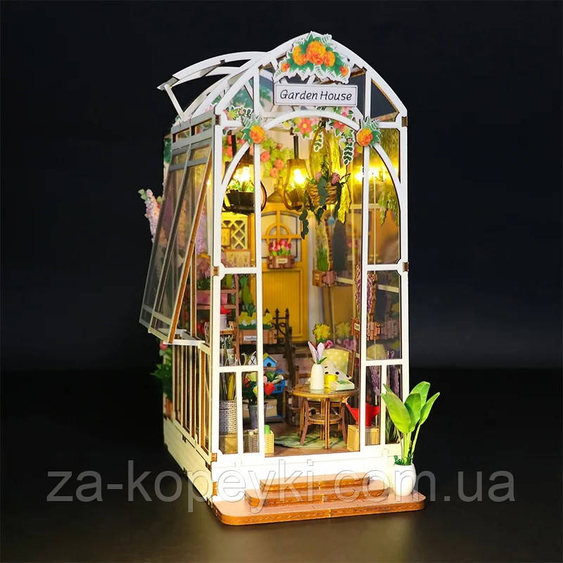 Бук Нук Садовий будиночок Book Nook Garden House DIY Інтер'єрний конструктор M02313