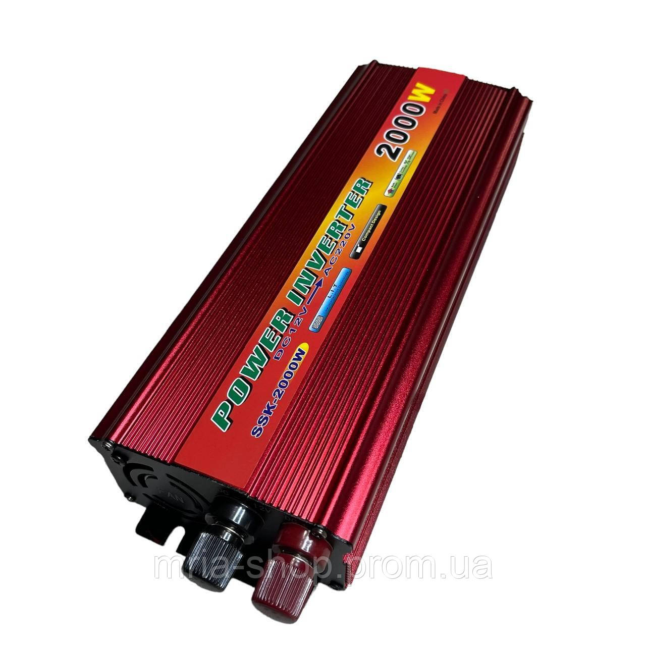 [VN-F2000] Автомобильный преобразователь 12V 220V 2000W MR - фото 5 - id-p2148711590