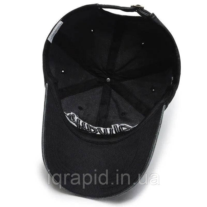Модная Бейсболка Always New York котон цвет черный. Vintage