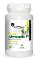 Aliness Natural Ashwagandha 580 мг 9%. Ашваганда Алінес 100 капсул