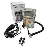 Компресор від прикурювача ST-9619A 10,5 бар з РК-дисплеєм ліхтариком для накачування шин авто, фото 3