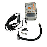 Компресор від прикурювача ST-9619A 10,5 бар з РК-дисплеєм ліхтариком для накачування шин авто, фото 4