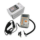 Компресор від прикурювача ST-9619A 10,5 бар з РК-дисплеєм ліхтариком для накачування шин авто, фото 8