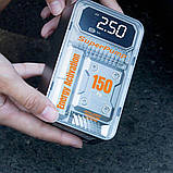 Компресор від прикурювача ST-9619A 10,5 бар з РК-дисплеєм ліхтариком для накачування шин авто, фото 9