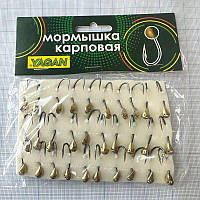 Блешня коропова для літнього кивка №11, Крапля ребриста (велика), Золото, 6mm, 1g, Kumho №11