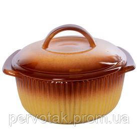 Каструля з кришкою для запікання 800мл,кераміка 236789