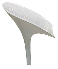 Підбор жіночий пластиковий 2610 р.3 Висота без набійки 9,4 см Білий