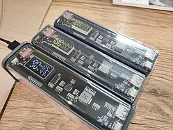 Корпус повербанка PD 22.5W Fast Charger PD QC3 сірий 18650