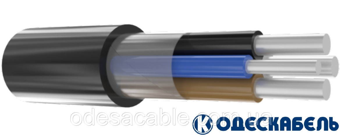 Кабель силовий АВВГнг-Ls 3*16+1*10 -0,66 (ож.) ПАТ"ОДЕСКАБЕЛЬ"