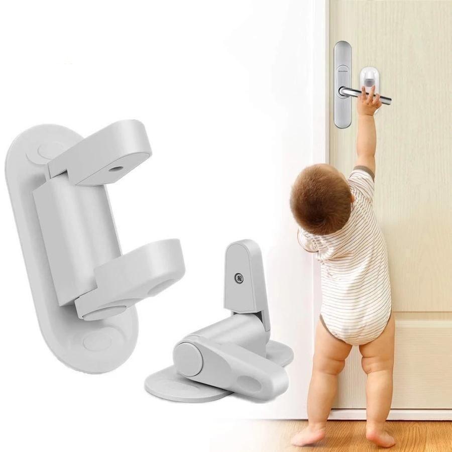 Універсальний дитячий замок — застібка-блокіратор ручок BingoKid Door Lever Lock <unk> Захист дітей від відкривання