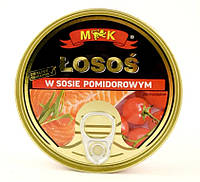 Консерва Лосось в томатном соусе М&К Losos v Sosie Pomidorowym 160g