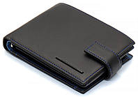 Черный стильный мужской кошелек с блоком для документов из натуральной кожи Marco Coverna MC-1006 A 1221 ESTET