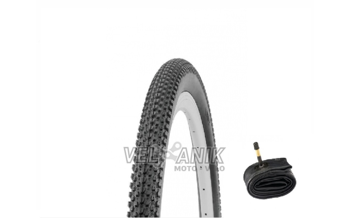 Велошина + Велокамера 24x1,95" + 24x1.95" WANDA W2003 AV чорна