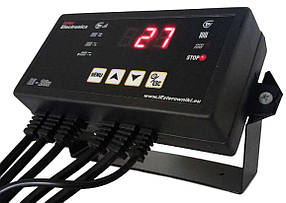 Автоматика для твердопаливного котла Inter Electronics IE-28n (на 1вент+1шнек+1насос), фото 5