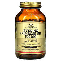 Масло вечірньої примули, Evening Primrose Oil, Solgar, 500 мг, 180 капсул