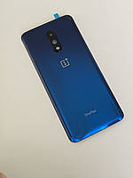 Задня кришка OnePlus 7 зі склом камери, колір - Синій (Mirror Blue)