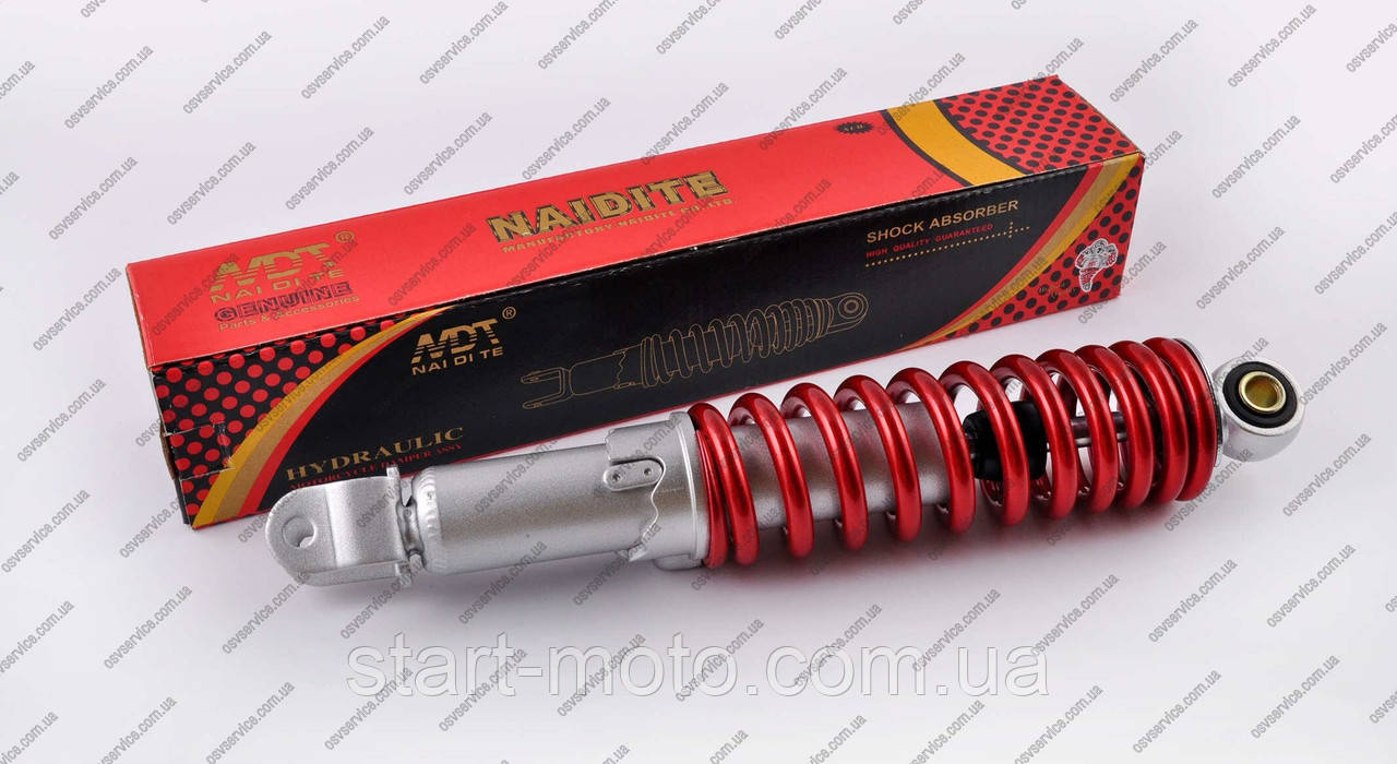 Посилений STD YAMAHA-50 2T JOG AXIS APRIO Амортизатор задній червоний металік 235 mm фірма — NDT Якісний