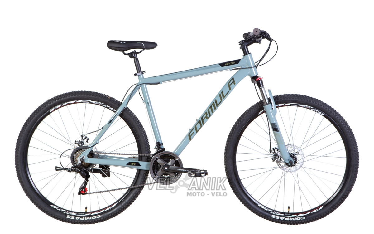 Велосипед 29" Formula MOTION AM DD (рама 19") сірий