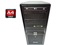 ПК Asus Tower / AMD A4-5300 (2 ядра по 3.4 - 3.6 GHz) / 8 GB DDR3 / 120 GB SSD + 500 GB HDD / AMD Radeon HD