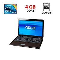 Ноутбук Asus K70IJ / 17.3" (1600x900) TN / Intel Core 2 Duo T6600 (2 ядра по 2.2 GHz) / 4 GB DDR2 / 320 GB HDD