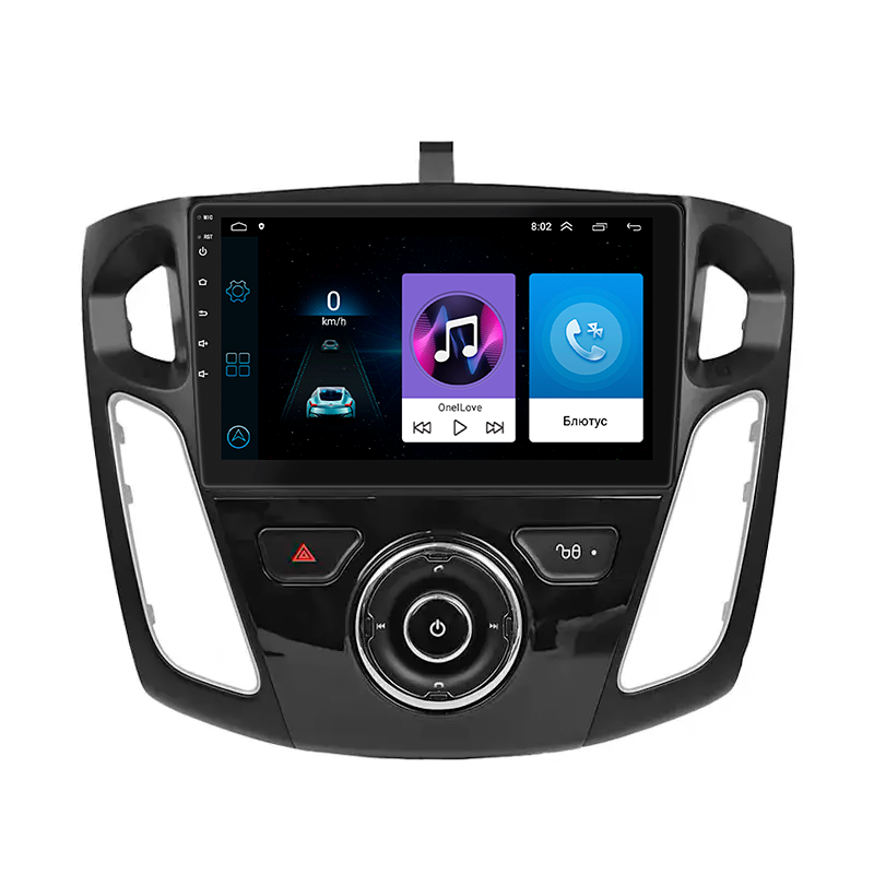 Al Штатна автомагнітола для Ford Focus 3 Рестайлінг 2014-2019 екран 9" 1/16Gb Wi-Fi GPS Base
