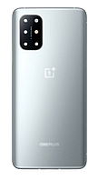 Задня кришка для OnePlus 8T, срібляста, Lunar Silver, оригінал (54) + скло камери