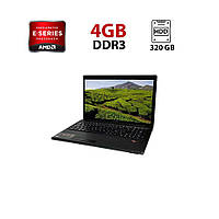 Ноутбук Lenovo Ideapad G585 / 15.6" (1366x768) TN / AMD E-300 (2 ядра по 1.3 GHz) / 4 GB DDR3 / 320 GB HDD /