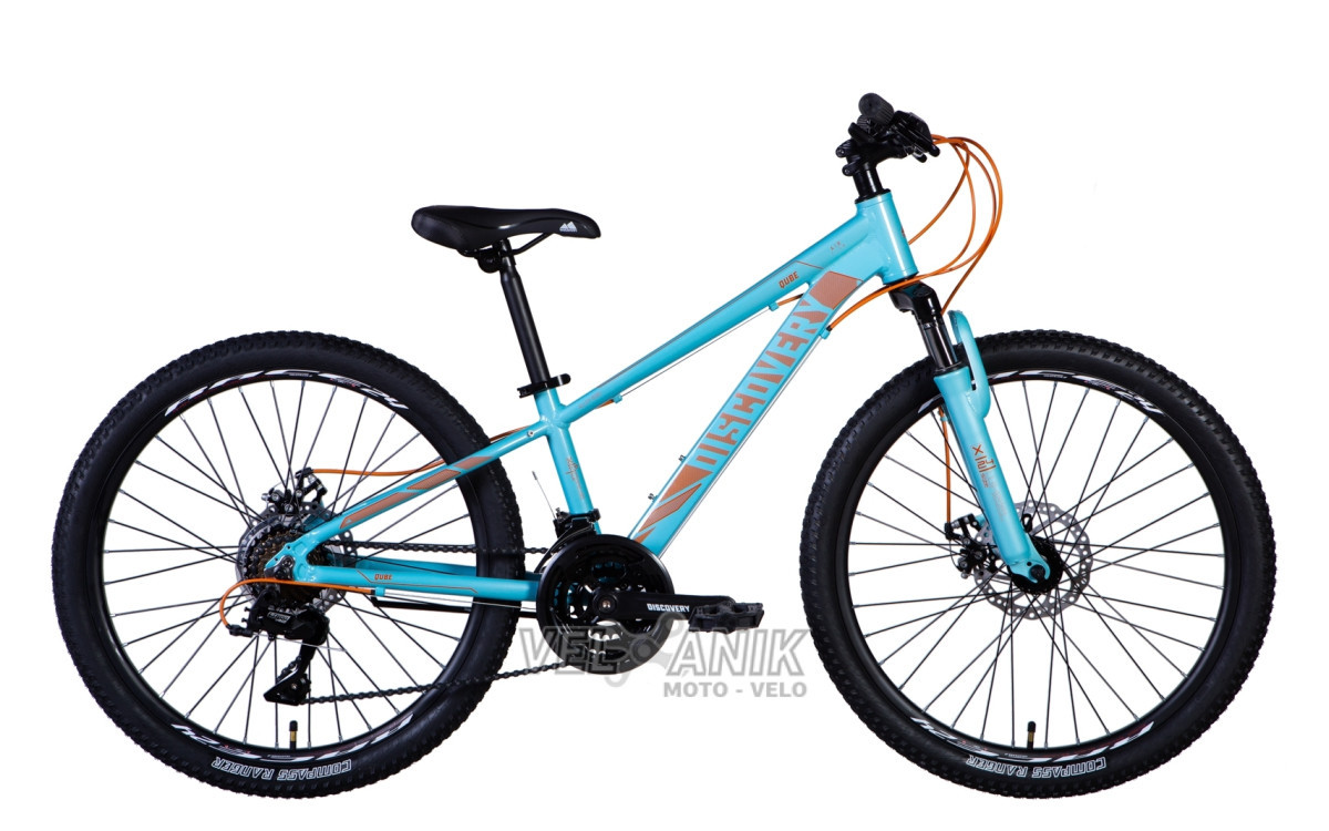 Велосипед 24" Discovery QUBE AM DD (рама 11,5") морська хвиля