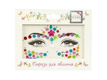 Стрази для обличчя Lukky Квіткова фантазія T20924 G-Rich