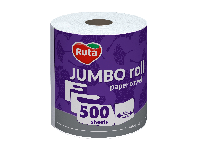 Рушники Джамбо білі 2-х шарові "Ruta" 1шт (500 листів)