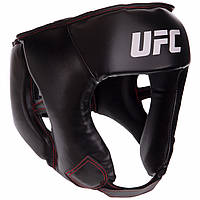 Шлем боксерский открытый UFC черный / Шлем боксерский классический