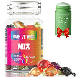 Капсули для волосся 30шт Sevich + Подарунок Очищувальна маска стік / Капсули з оліями для волосся / Олія для волосся